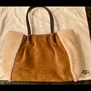 Almost New Ugg Heritage Suede and Shearling Tote!